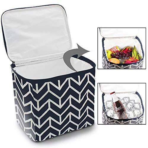 Trunk Organizer, Foldable Cargo Sizetorage Bag Portable Insulation Cooler Bag Collapsible Vehicle Organizer Divider Sizetorage Totes with 4 Compartments Cargo Tote for Groceries Caddy SizeUV