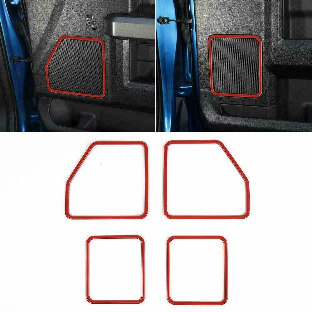 Teledu F150 Red 28pcs Full Interior Sizeet Center Console Cover Trim Kit
