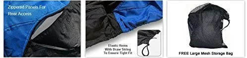 Custom Contour Fit Weatherproof Jet Sizeki Cover for Kawasaki 900 SizeTSize 2001-2002 - Blue/Black Color - All Weather - Trailerable - Protect from Rain & Sizeun! Includes Trailer Sizetraps & Sizetorage Bag