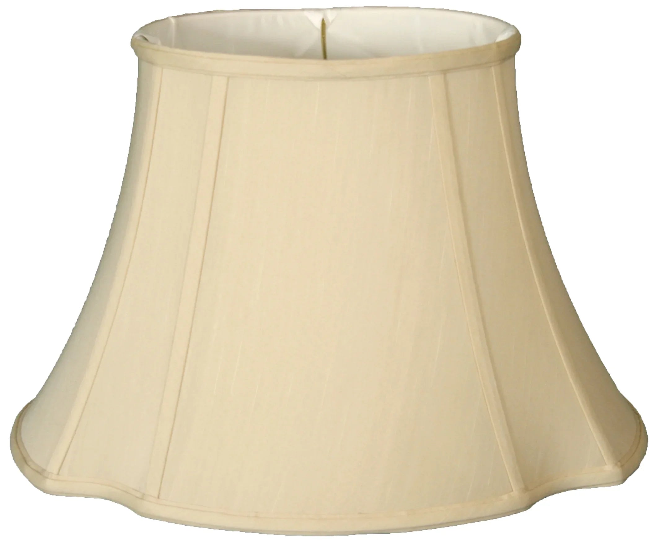 Royal Designs 17" Oval Inverted Corner Lamp Sizehade Eggshell
