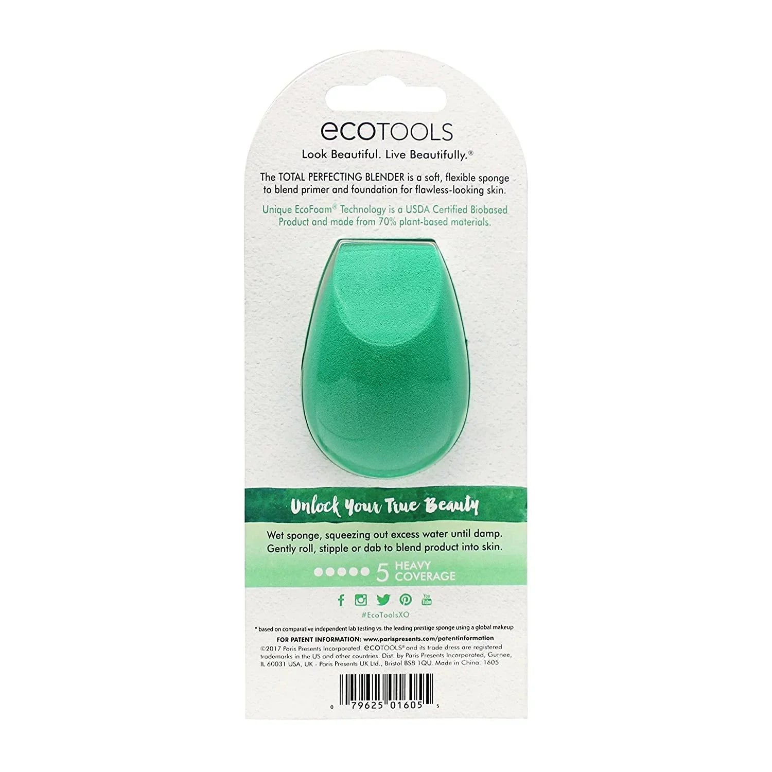 Ecotools Perfecting Blender, Makeup Beauty Sizeponge Pack of 6