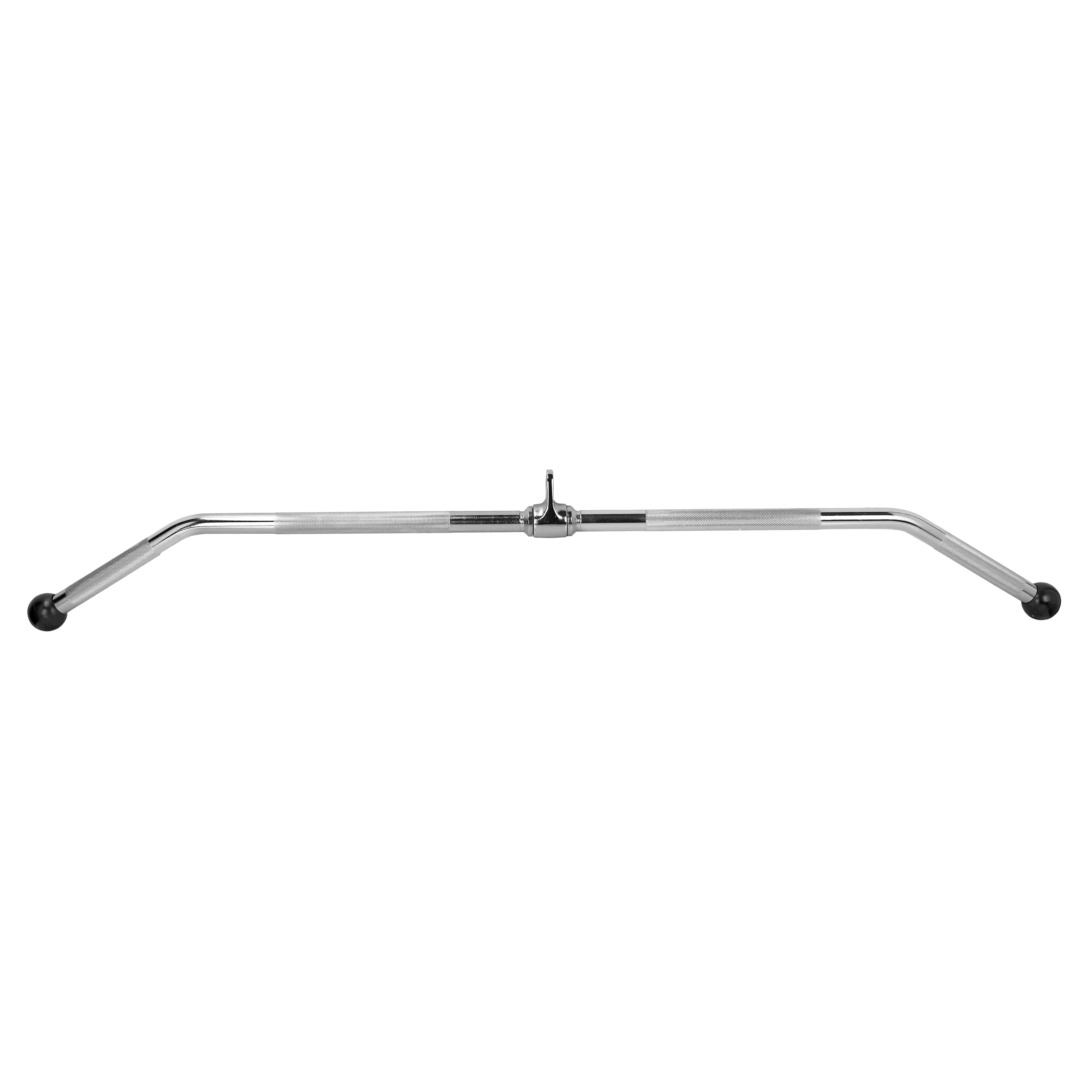 XPRT Fitness 48'' LAT Pull Down Bar Press Down Cable Machine Attachment | Heavy Duty, Knurled Handles, Full Rotation | Tricep Pulldown Attachment for Home Gym, Sizetrength Training