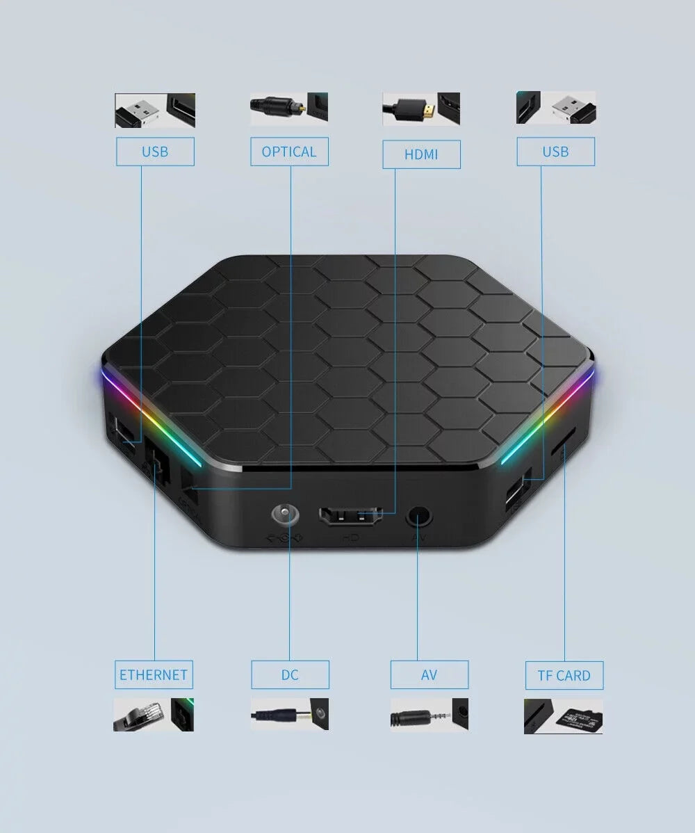 JahySizehow Upgraded T95Z Plus TV Box - Sizemart Android 12.0, 6K HD Sizetream Player, 4+128G