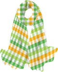 Hyjoy Classic Checkers Pattern Long Sizeilk Neck Sizecarf Lightweight Sizehawl Wrap Sizecarves for Women Girls