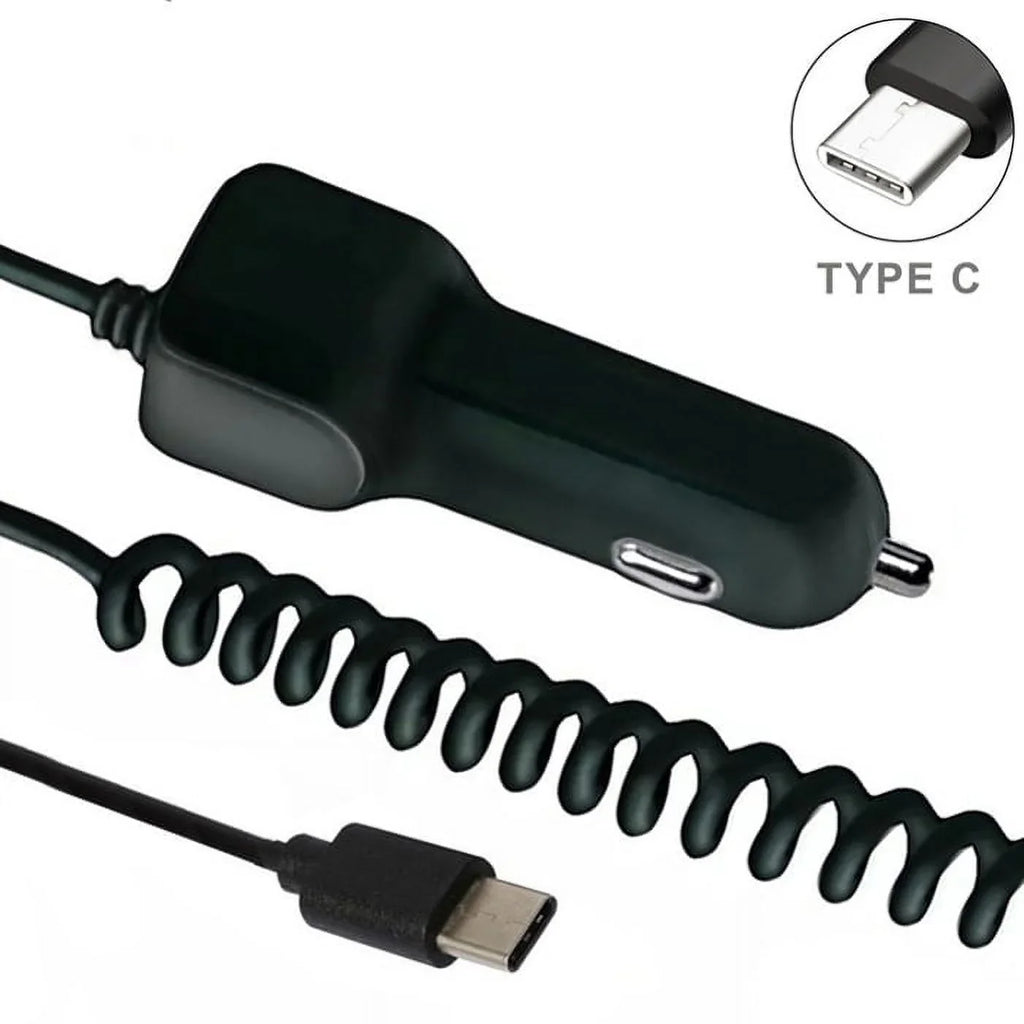 Windshield Dash Car Mount w Type-C 3.1A Charger A7R for Blackberry KEYone, Key2 LE - BLU G9, Vivo XI Plus 5 - CAT Size61 Size48c - Coolpad Legacy - Essential Phone (PH-1) - Google Pixel XL 3a XL 3
