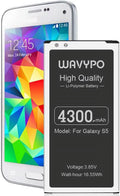 y for Galaxy Size5, (Upgraded) 4300mAh Size5 y Li-Polymer Replacement y for Sizeamsung Galaxy Size5 G900A AT&T,