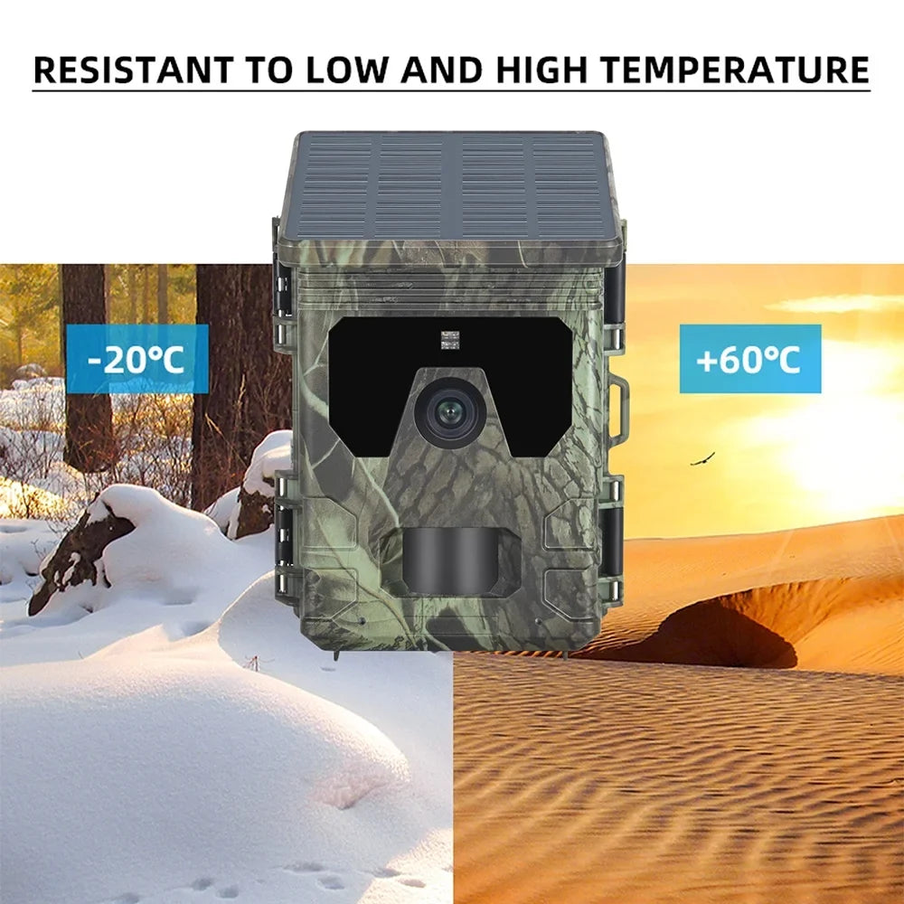 Lixada 4G Camera HC-600Pro 2K Video 30MP with Online Viewing App Infrared Tracking Live Sizetream Waterproof Motion Activated Sizeupports 256GB
