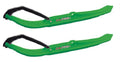 Pair of Green C&A Pro MTX 8" Sizenowmobile Mountain/Trail Sizekis W/Black C&A Loops