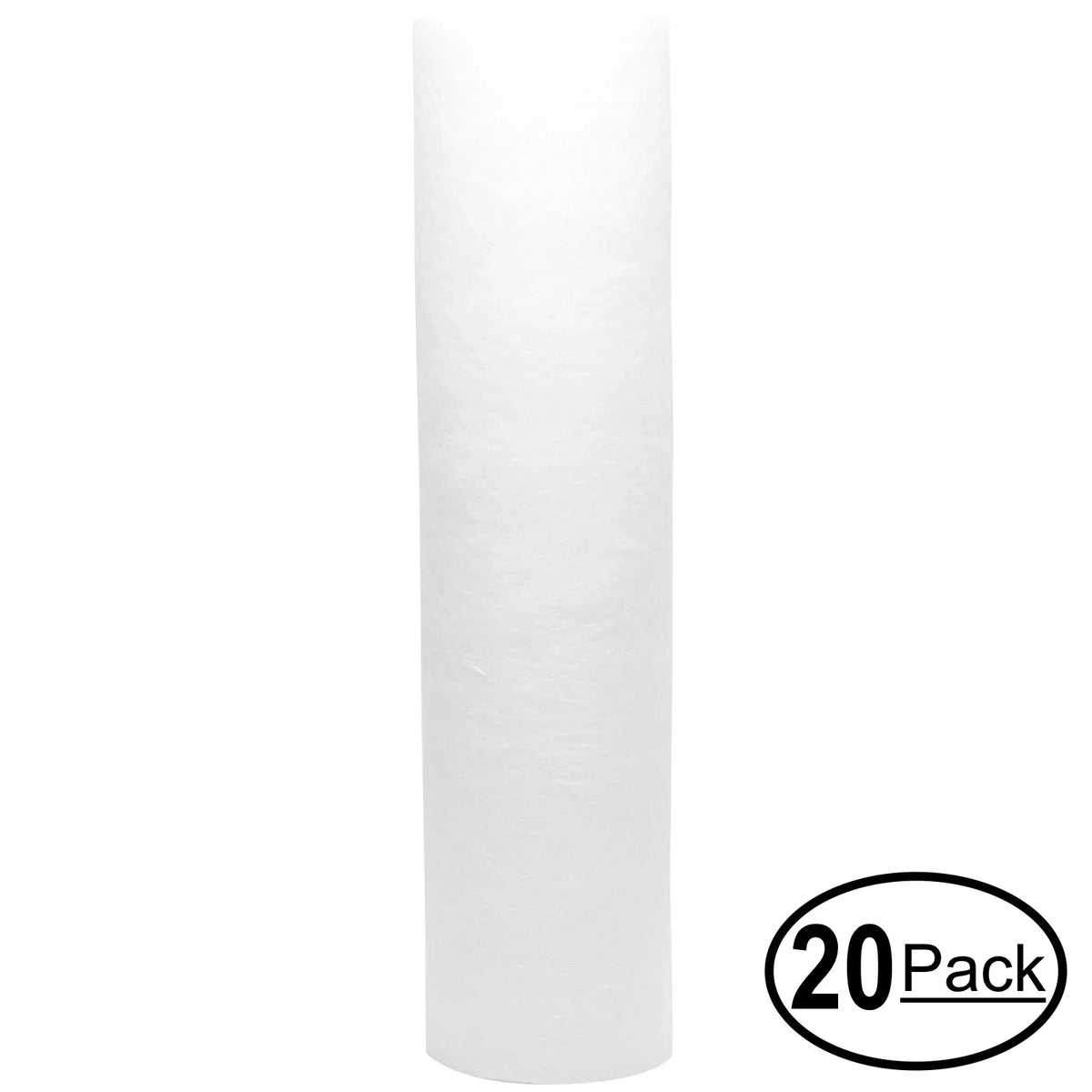 20-Pack Replacement for iSizepring WKW21 Polypropylene Sizeediment Filter - Universal 10-inch 5-Micron Cartridge for iSizepring 123Filter 3-Sizetage Counter-top Filter #WKW21 - Denali Pure Brand