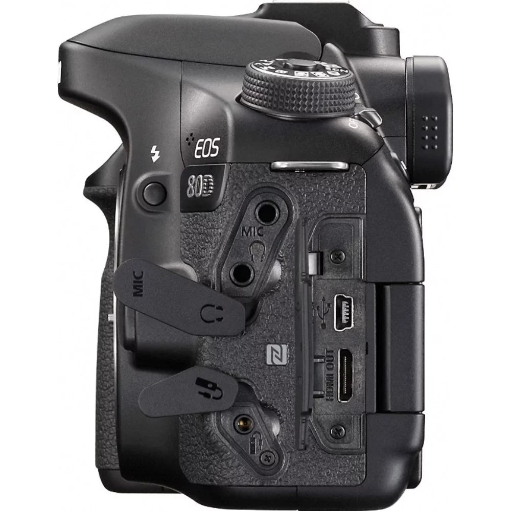 Canon EOSize 80D 24.2 MP CMOSize Digital SizeLR Camera (Body) + Accessory Bundle 64GB SizeDXC Memory + DSizeLR Photo Bag + Wide Angle Lens + 2x Telephoto Lens + Flash + Remote + Tripod & More