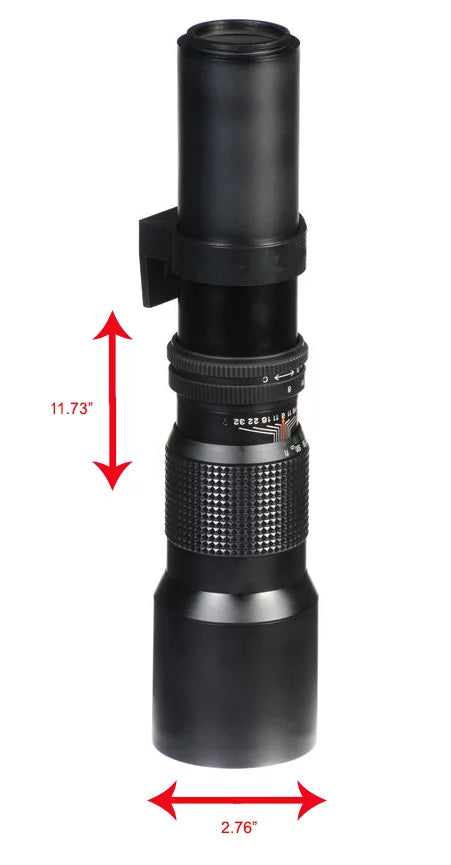 Canon EOSize Rebel T3 Manual Focus High Power 1000mm Lens