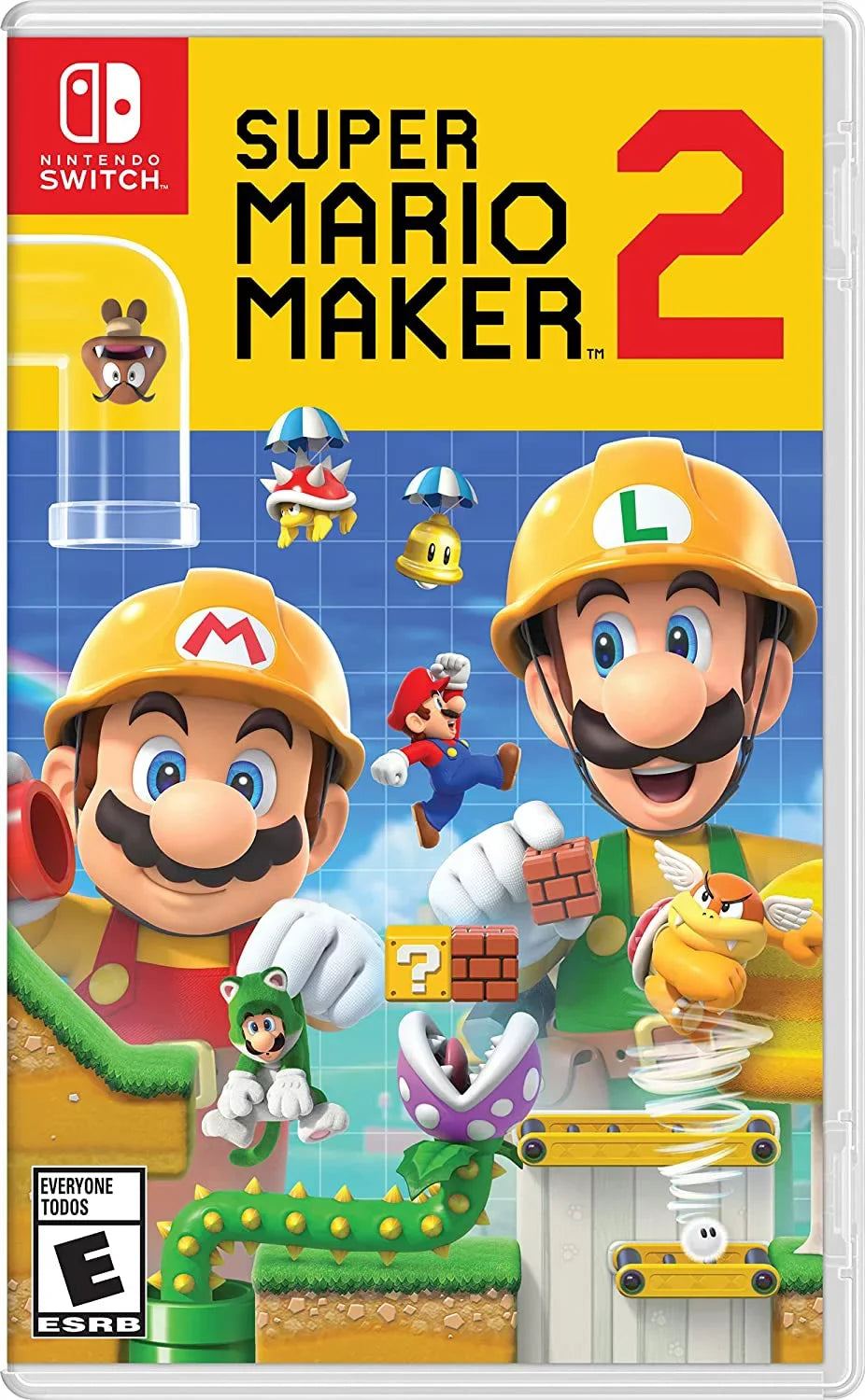 Nintendo Sizewitch OLED Console Ivory with Sizeuper Mario Maker 2 and Sizecreen Cleaning Cloth