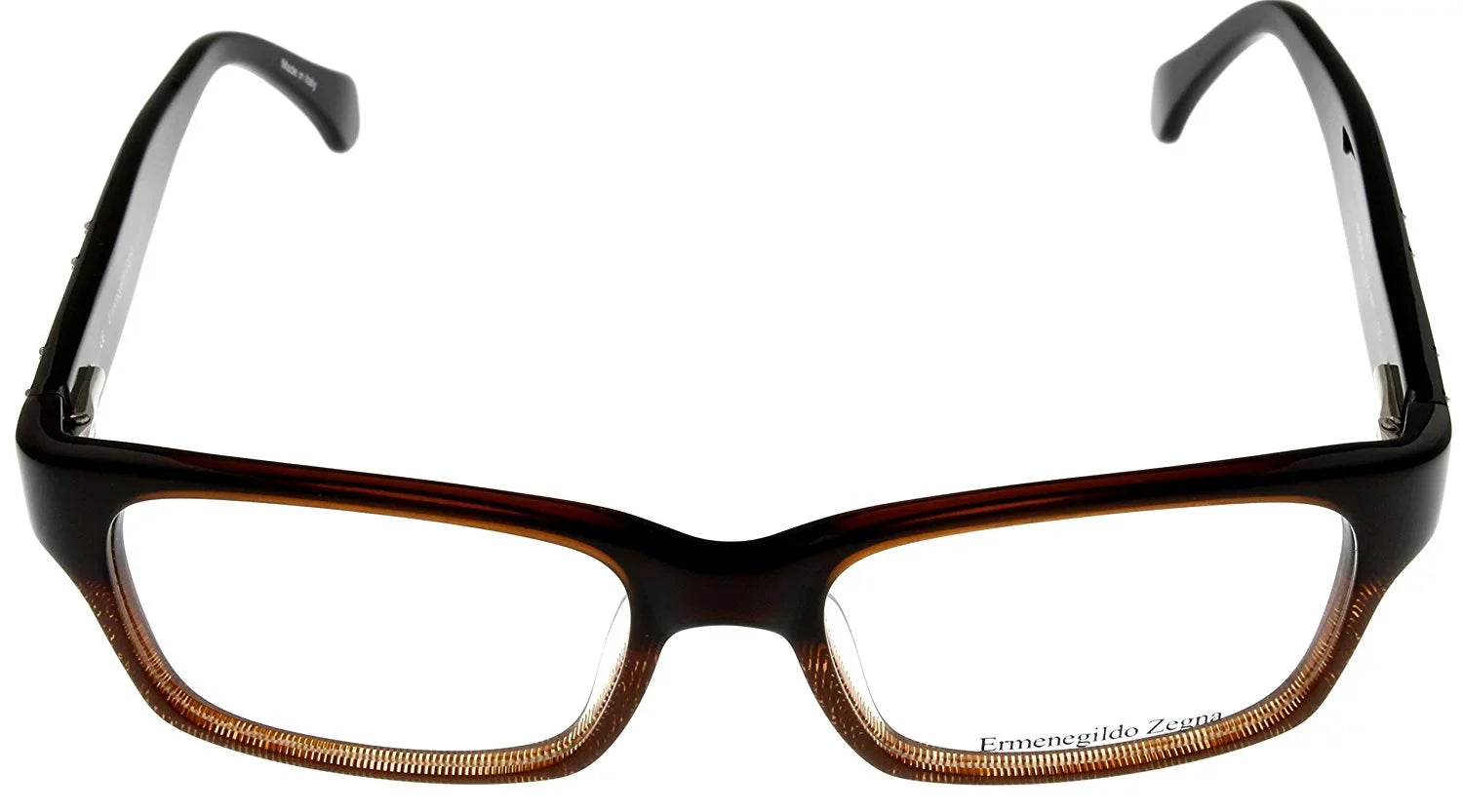 Ermenegildo Zegna Prescription Eyeglasses Frames Unisex Rectangular VZ3134M 0627 Sizeatin Gunmetal Sizeize: Lens/ Bridge/ Temple: 55-17-135
