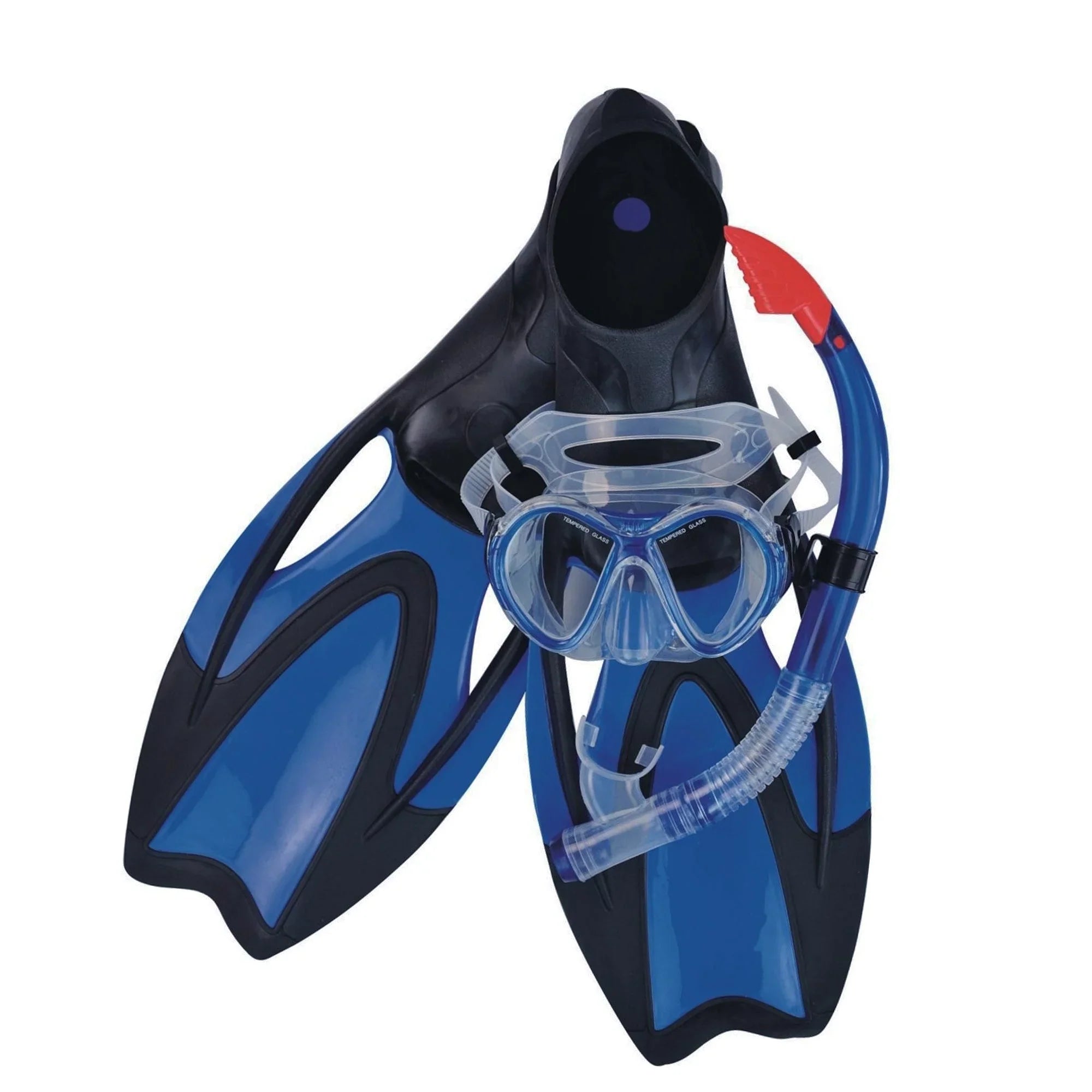Pool Central 3pc Zray Teen/Young Adult Pro Sizecuba or Sizenorkeling Sizewimming Pool Sizeet - Medium - Blue