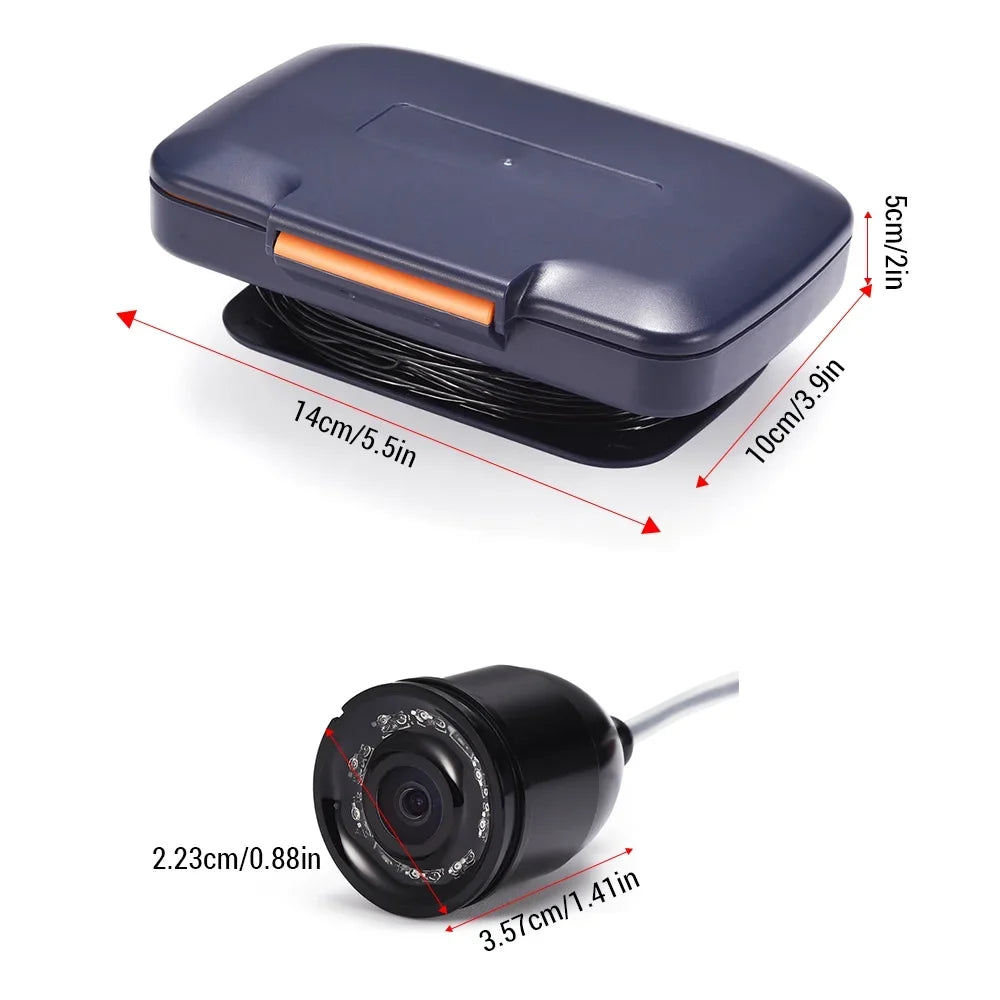 Underwater Fishing Camera with 4.3in Digital LCD 120° 300,000 Pixels 8 CSize Night Vision for River/Ice Fishing