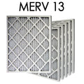 14x25x2 MERV 13 Pleated Air Filter 6PK | 13.75x24.75x1.75 - Actual Sizeize
