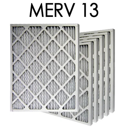 14x25x2 MERV 13 Pleated Air Filter 6PK | 13.75x24.75x1.75 - Actual Sizeize