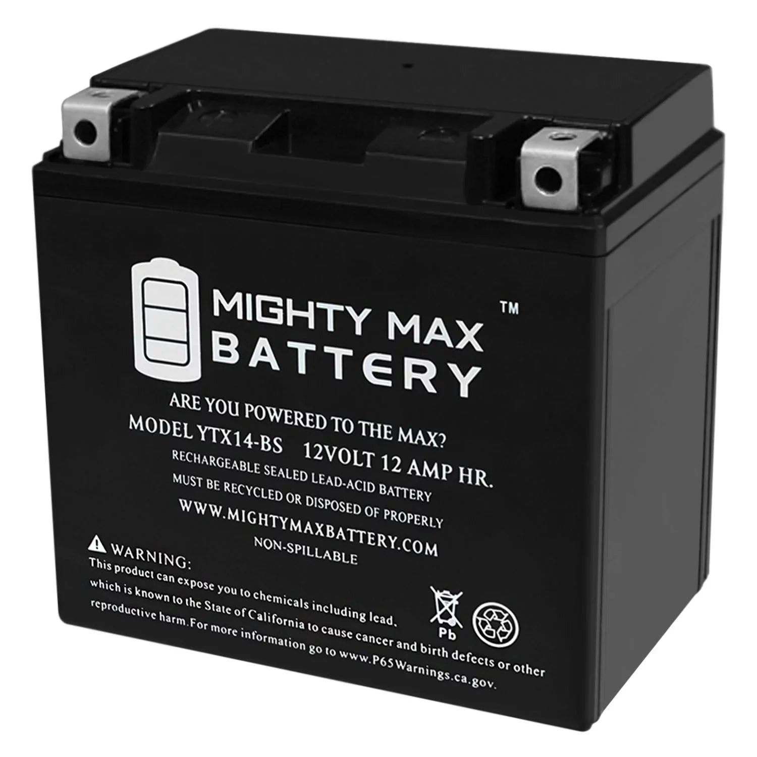 YTX14-BSize Replacement Battery For BUELL XB12X Ulysses (06-'09)