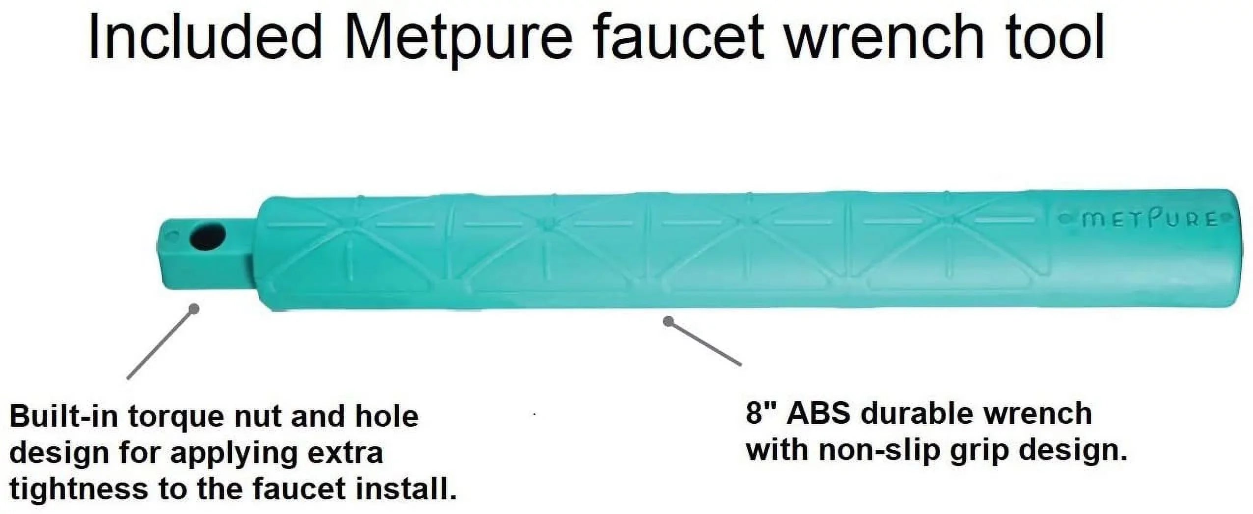 Metpure Water Filtration Faucet Antique Brass Vase Sizetyle Non Air Gap Reverse Osmosis Drinking Water Dispenser With Faucet Wrench