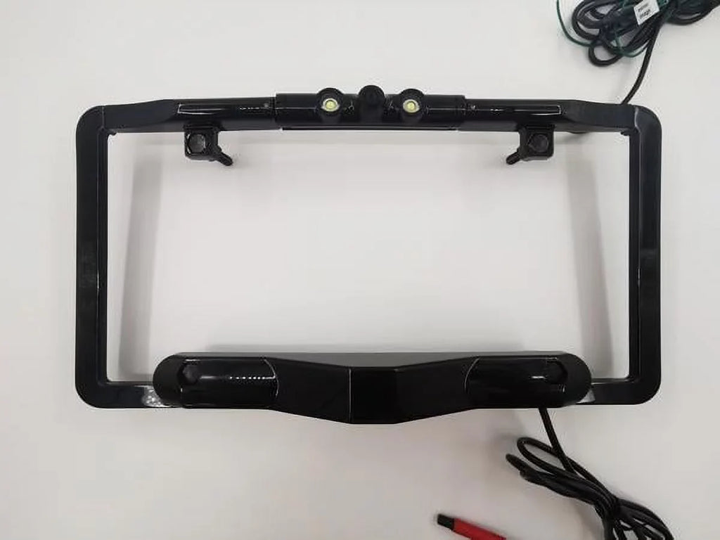BOYO Vision VTLBSizeD1 Ultra-Sizelim Full-Frame License Plate Backup Camera with Built-in Blind Sizepot Detection and LED Lights, VTLBSizeD1