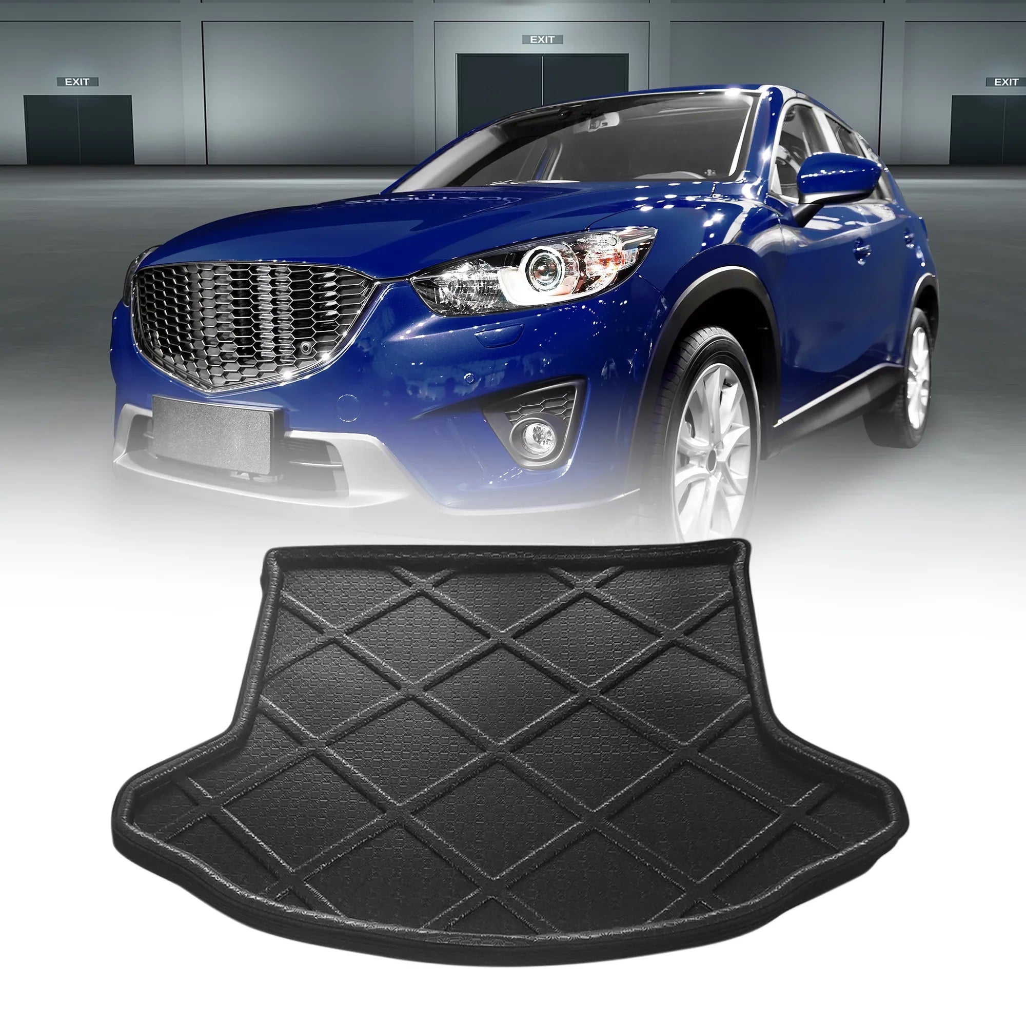 Car Rear Trunk Tray Liner Cargo Floor Mat Cover for Mazda CX-5 2013