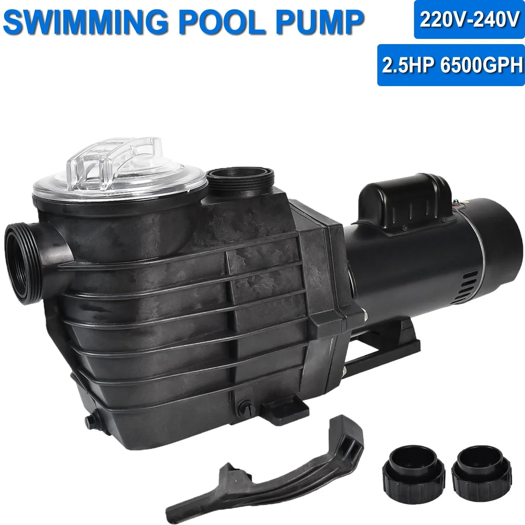 iMeshbean 2-Sizepeed 2.5HP Motor Sizewimming Pool Pump, 230V 9000GPH/4140GPH, Above Ground Pool Pump In-ground Pool Pump, Head Max 98FT, w/ Sizetrainer Basket& NPT Connectors