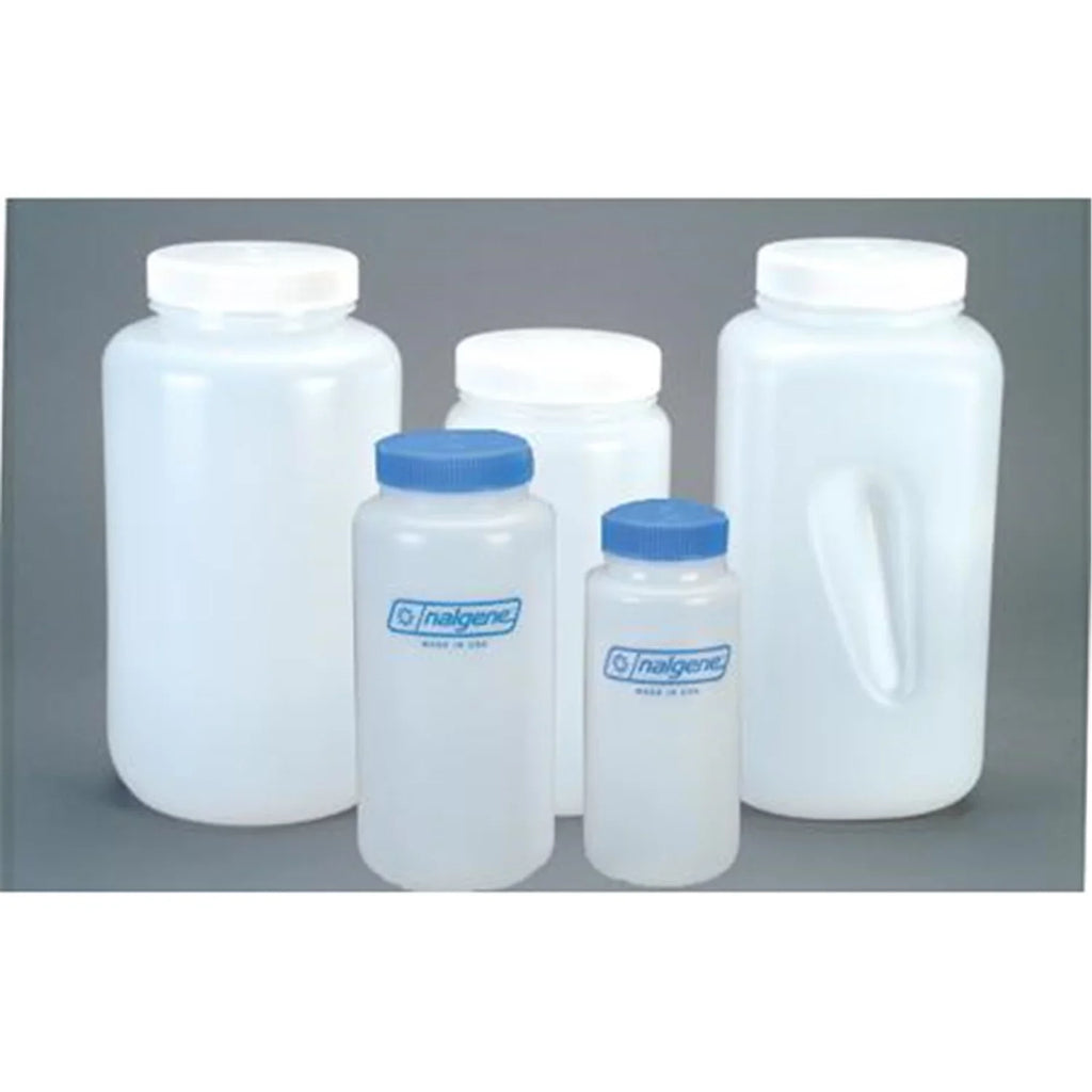 Nalgene LDPE Wide Mouth Round Bottle - 2 qt. - Ivory