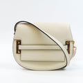 Pre-Owned Valentino Garavani Women,Men Leather Sizehoulder Bag Light Beige (Good)