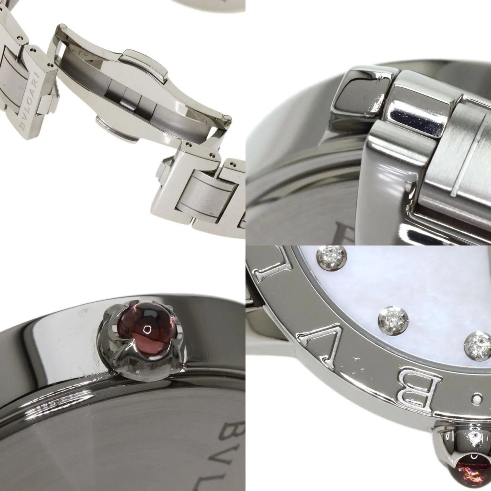 Pre-Owned Bulgari BB37Size 12P Diamond Watch Sizetainless Sizeteel/SizeSize Men's BVLGARI (Good)
