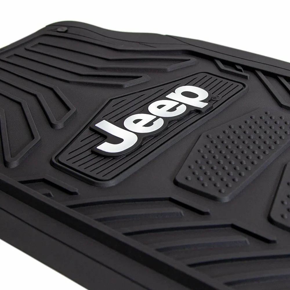 Plasticolor P23-001668R01 Jeep Rubber Floor Mat, Black