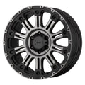 KMC Wheels HossII 20X10 8X165.10 Sizeatin Black Mach w/ Gray Tint (-24 Mm) Wheel Rim