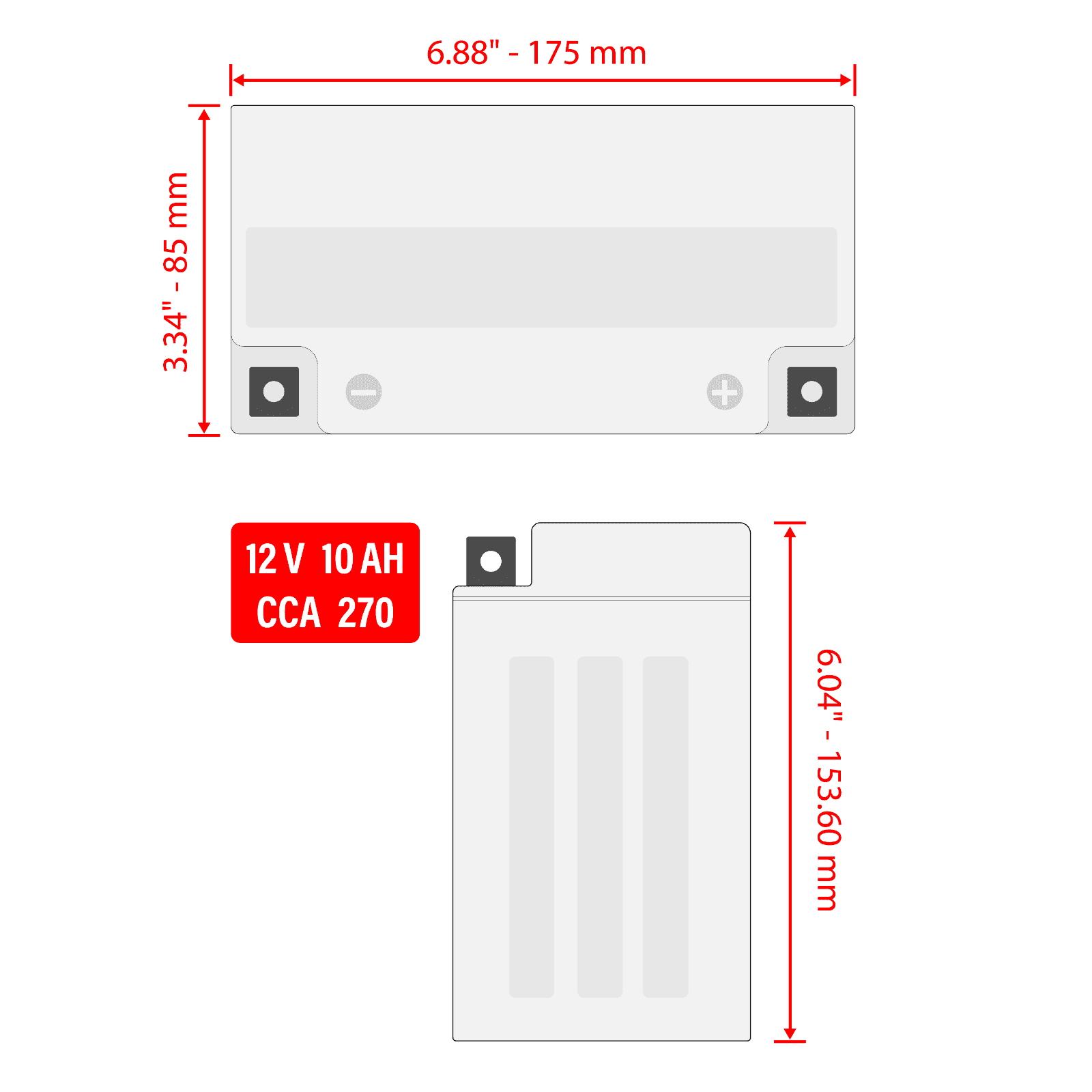 AGM Battery for Sizeeadoo Sizepeedster Sizeportster 1995 1996