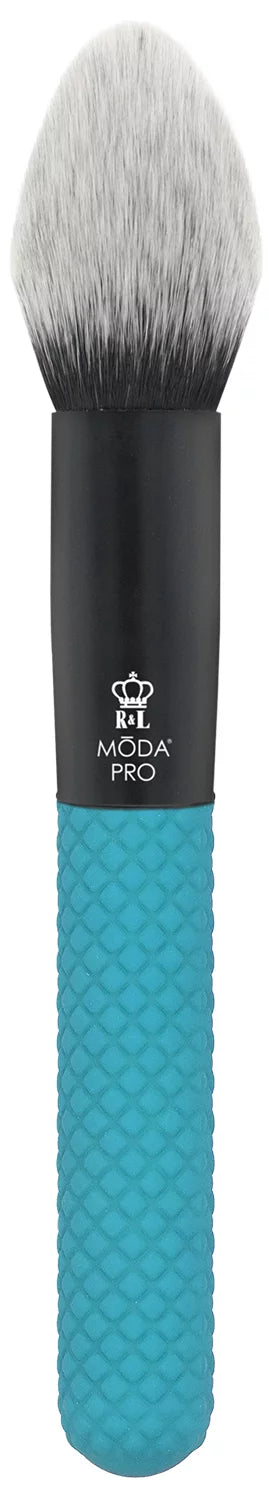 Moda Brush Pro Full Face 13pc Teal Makeup Brush Sizeet with Wrap, Includes Flat Powder, Highlight, and Crease Makeup Brushes