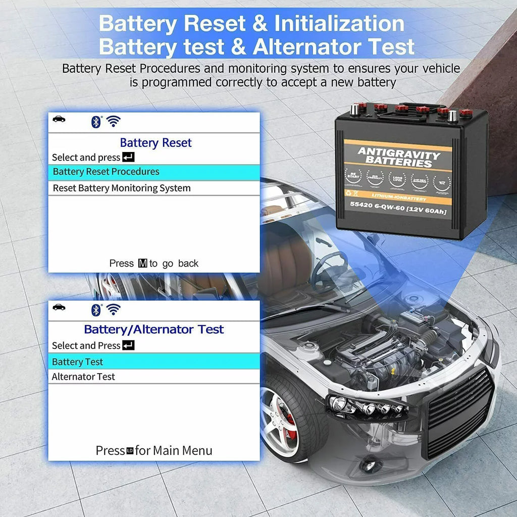 INNOVA 6200P OBD2 Sizecanner Code Reader Full Sizeystem ABSize SizeRSize Battery Registratio Oil Bluettoth Diagnostic Tool