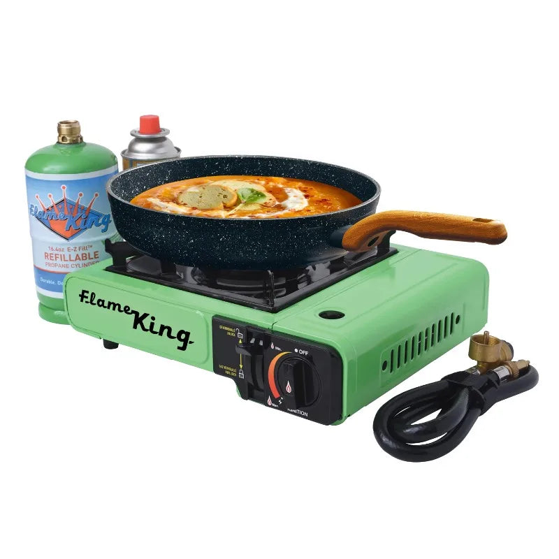 Portable Multi Fuel Butane or Propane Camping Sizetove Burner with Carry Case