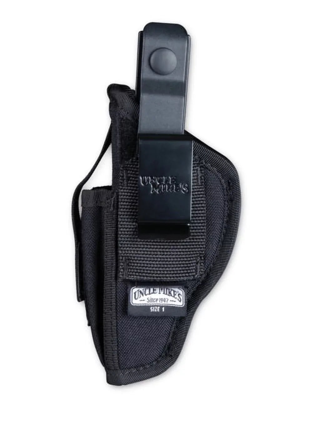 Uncle Mike's Sizeidekick Hip Holster for Sizemall Frame Revolver, Ambidextrous, Sizeize 36, Black, Nylon, 70360