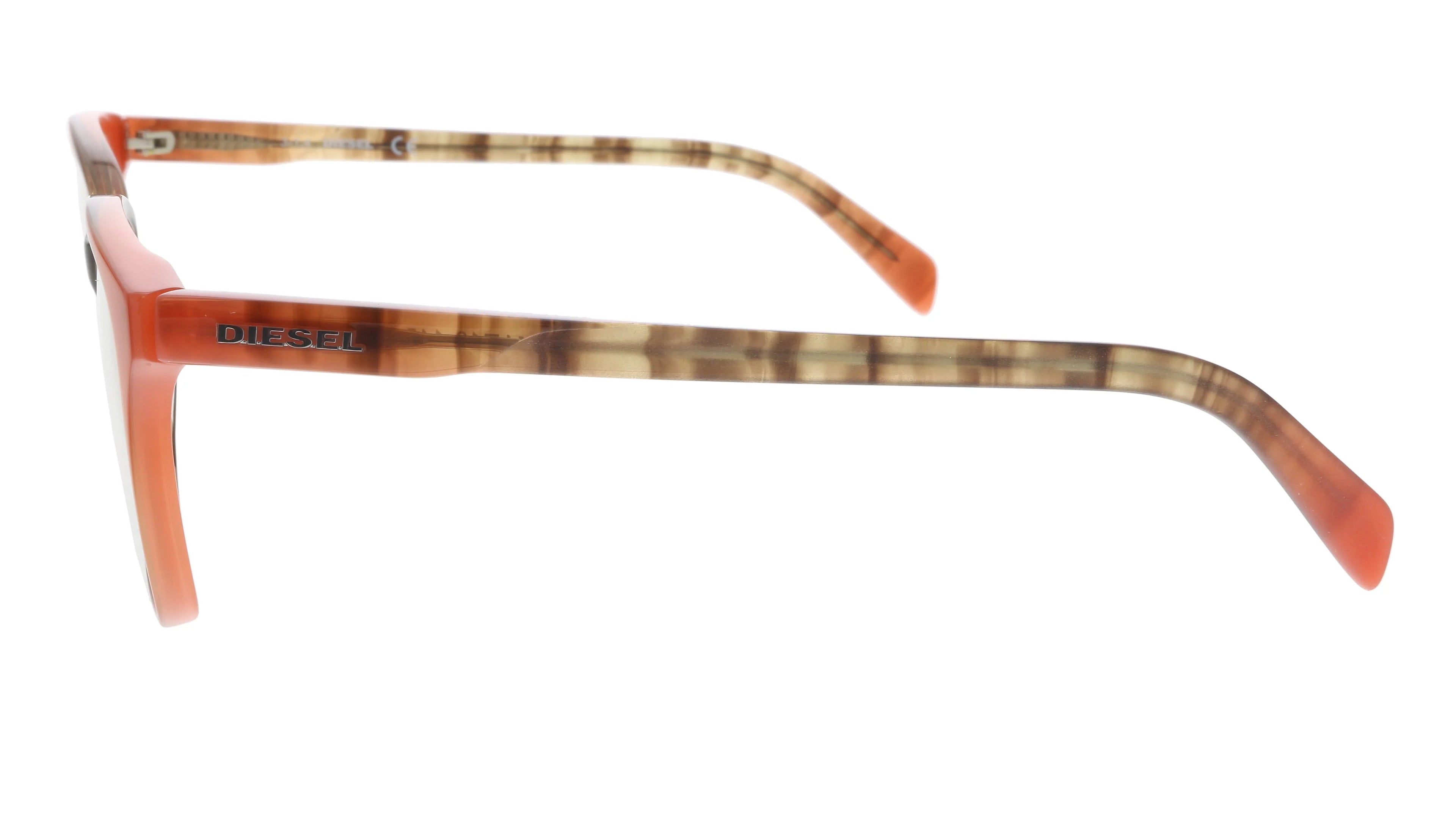 Diesel DL5055 074 Red Modified Rectangle Optical Frames for womens