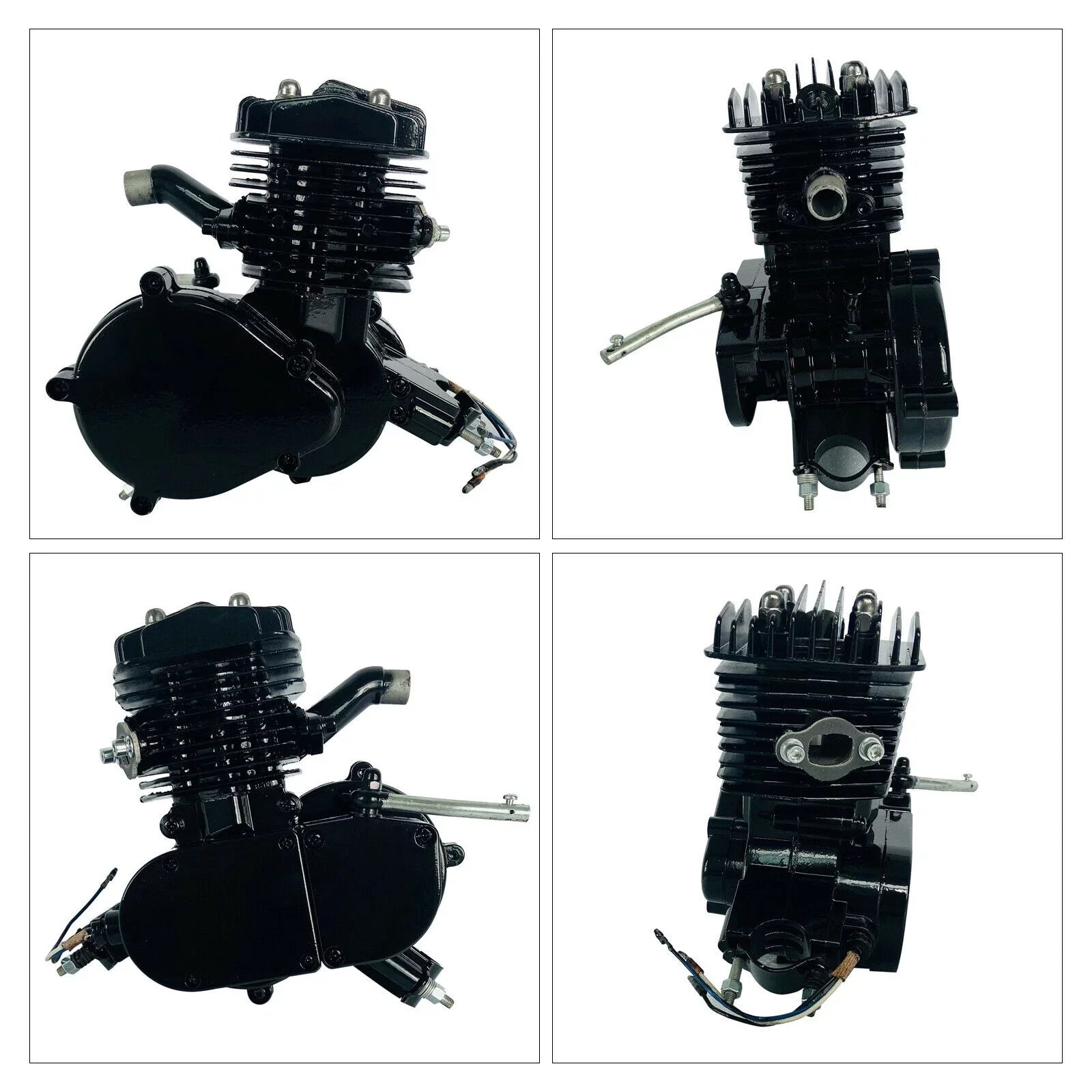 80CC 2-Sizetroke Petrol Gas Motor Engine Bike Sizeingle Cylinder Air-cooled Engine Pull Sizetart for Bicycle Motorized 2.94KW 6500r/min