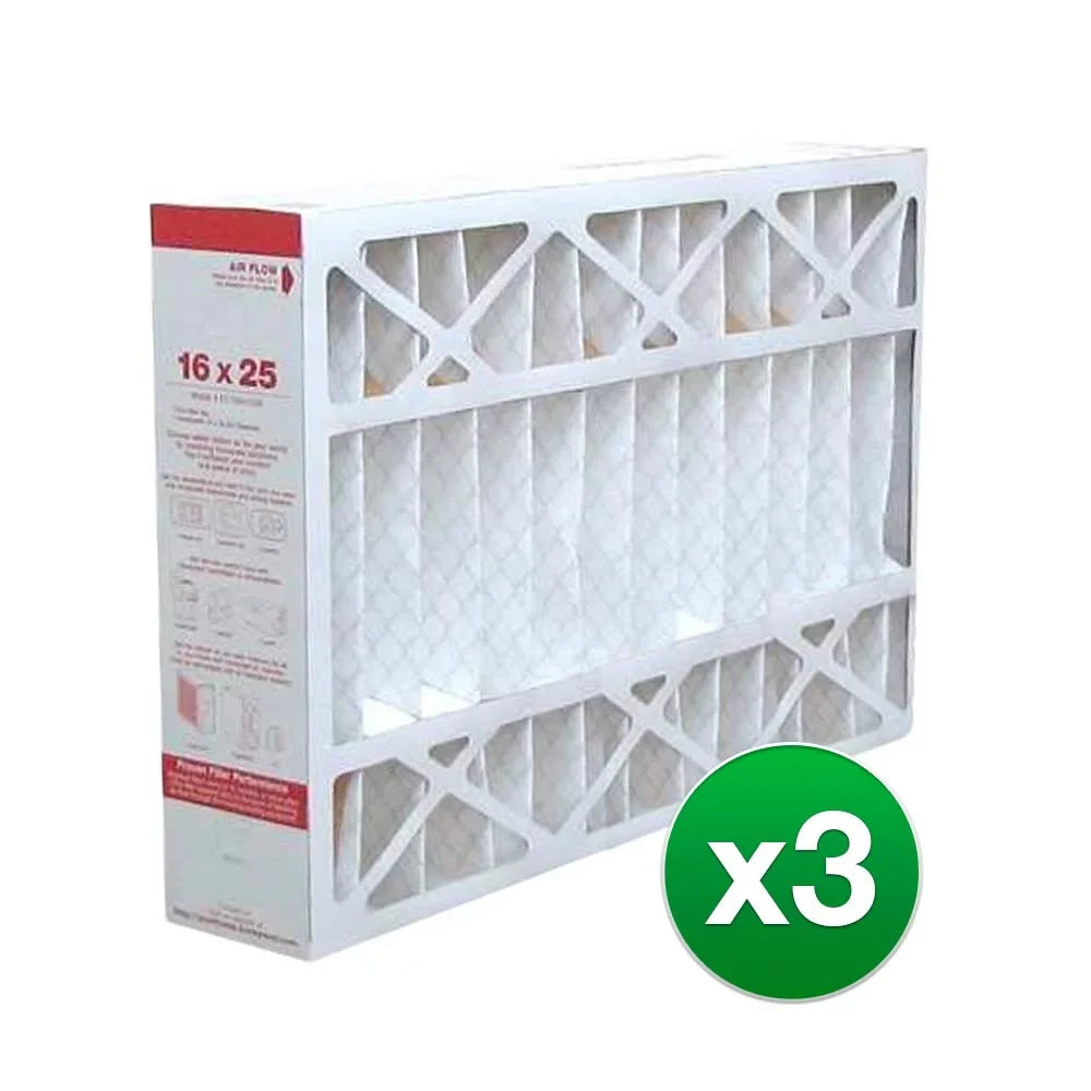 Replacement Fits Honeywell HVAC F100B1016 16x25x4 Air Filter MERV 11 (3 Pack)
