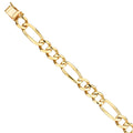 14k Yellow Gold Figaro Link Bracelet - 8" | Elegant 14KY Gold Chain Bracelets for Men and Women | Weight 17.3 | Men’s Jewelry for Gift