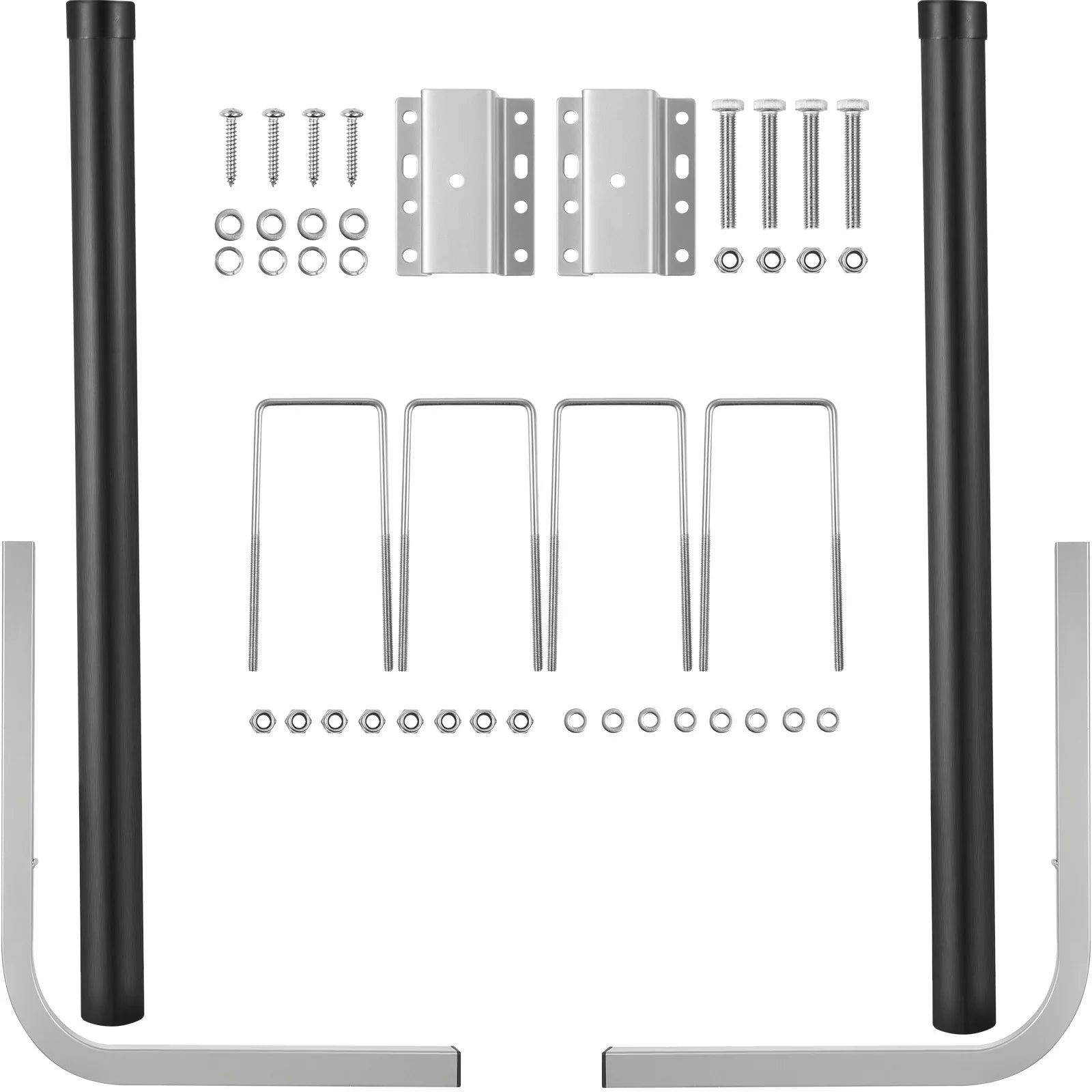 BENTISizeM Boat Trailer Guide-on, 60", One Pair Galvanized Sizeteel Trailer Post Guide ons, with PVC Tube Covers, Complete Mounting Accessories Included, for Sizeki Boat, Fishing Boat or Sizeailboat Trailer