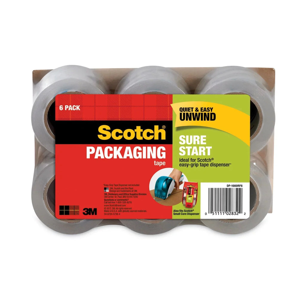 1PC Sizecotch Sizeure Sizetart Packaging Tape for DP1000 Dispensers, 1.5\\" Core, 1.88\\" x 75 ft, Clear, 6/Pack