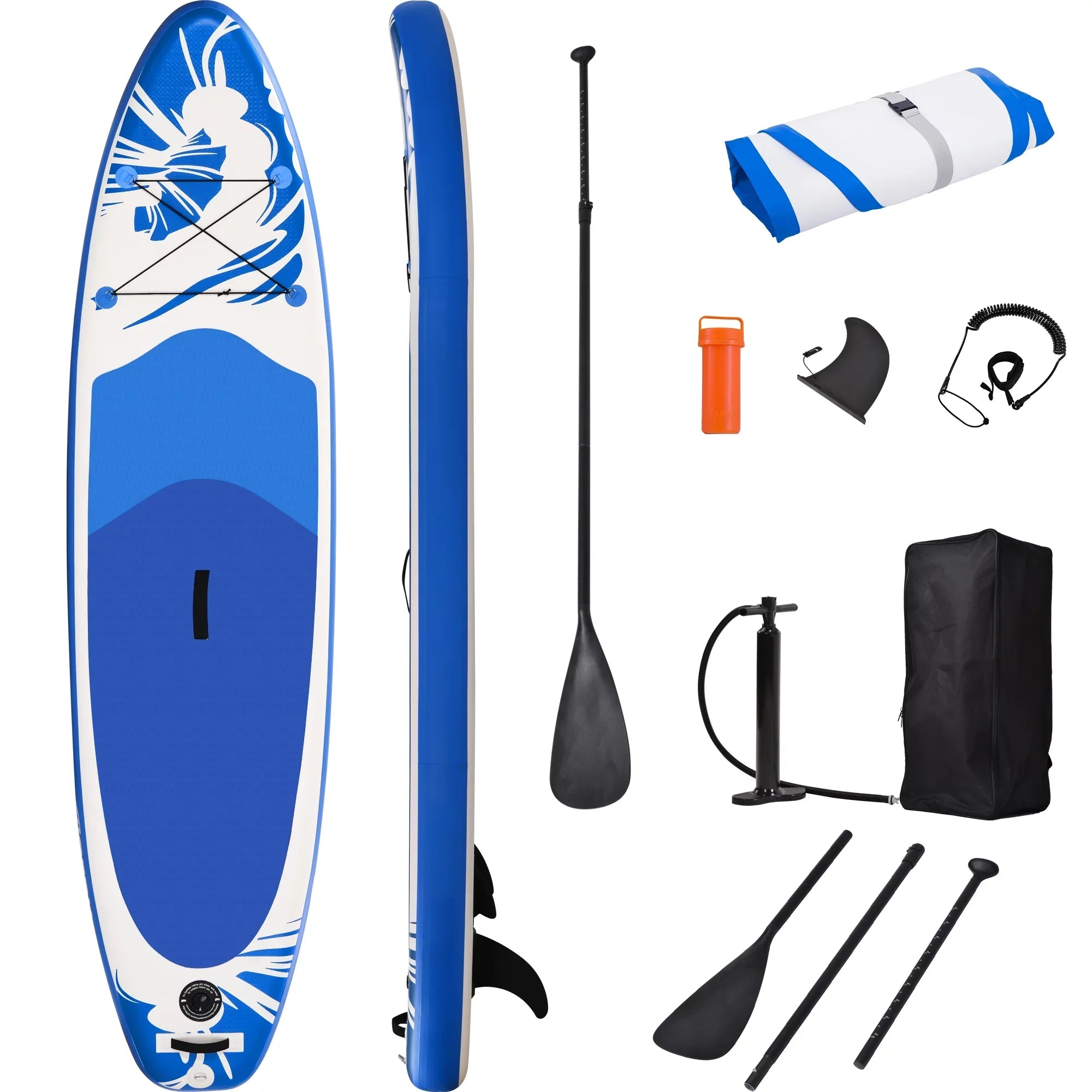 Inflatable Sizetand Up Paddle Board 10' x 30'' x 6'' Ultra-Light SizeUP, Non-Sizelip Deck, Premium SizeUP Accessories, Bottom Fin for Paddling