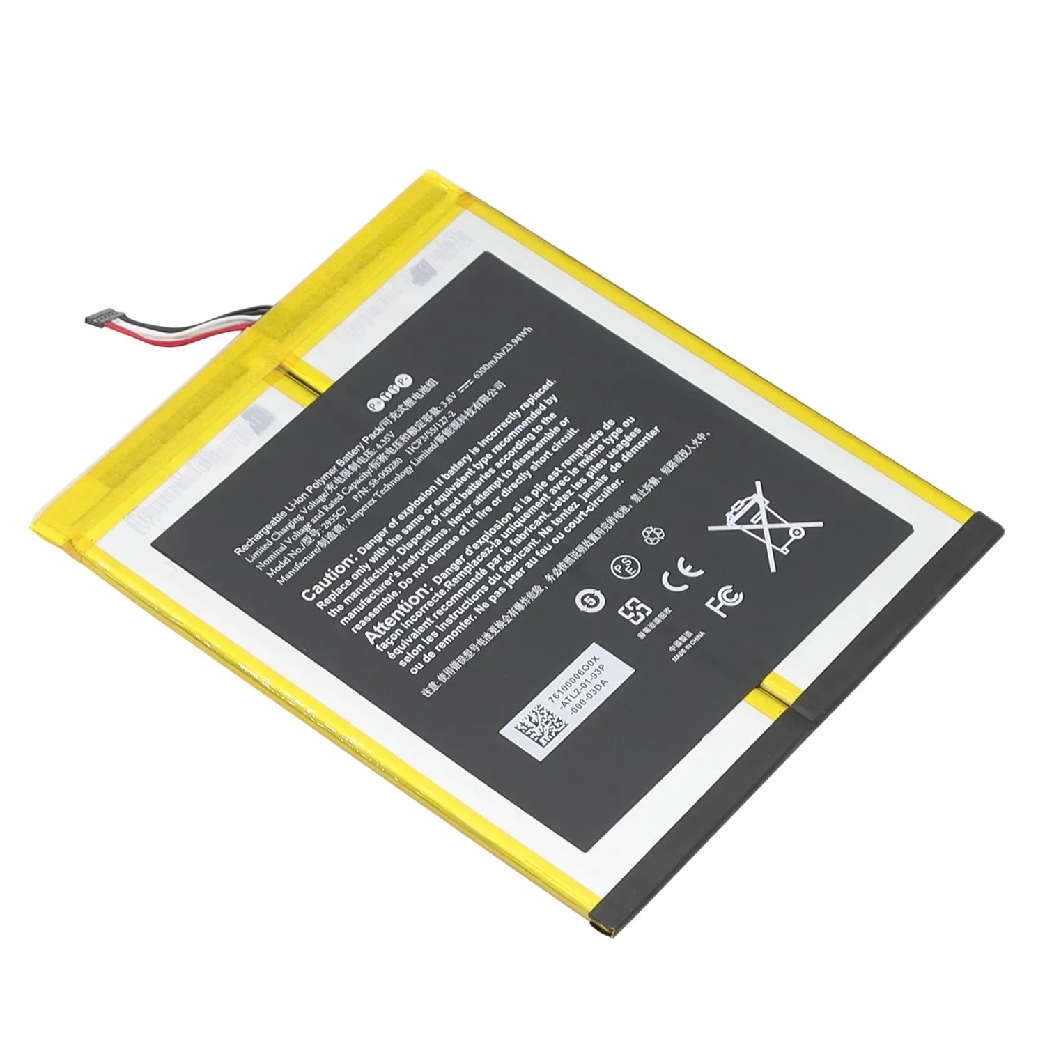 Replacement Battery 2955C7/26Size1015 For Amazon Kindle Fire HD 10.1 7th Gen SizeL056ZE Tool