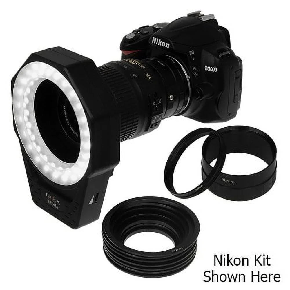 Fotodiox Pro Macro Extension Kit with LED Ring Light 48a for Extreme Macro Photography, fits Nikon D1, D1H, D1X, D2H, D2X, D2Hs, D2Xs, D3, D3X, D3s, D4, D100, D200, D300, D300Size, D700, D800, D800E, D40