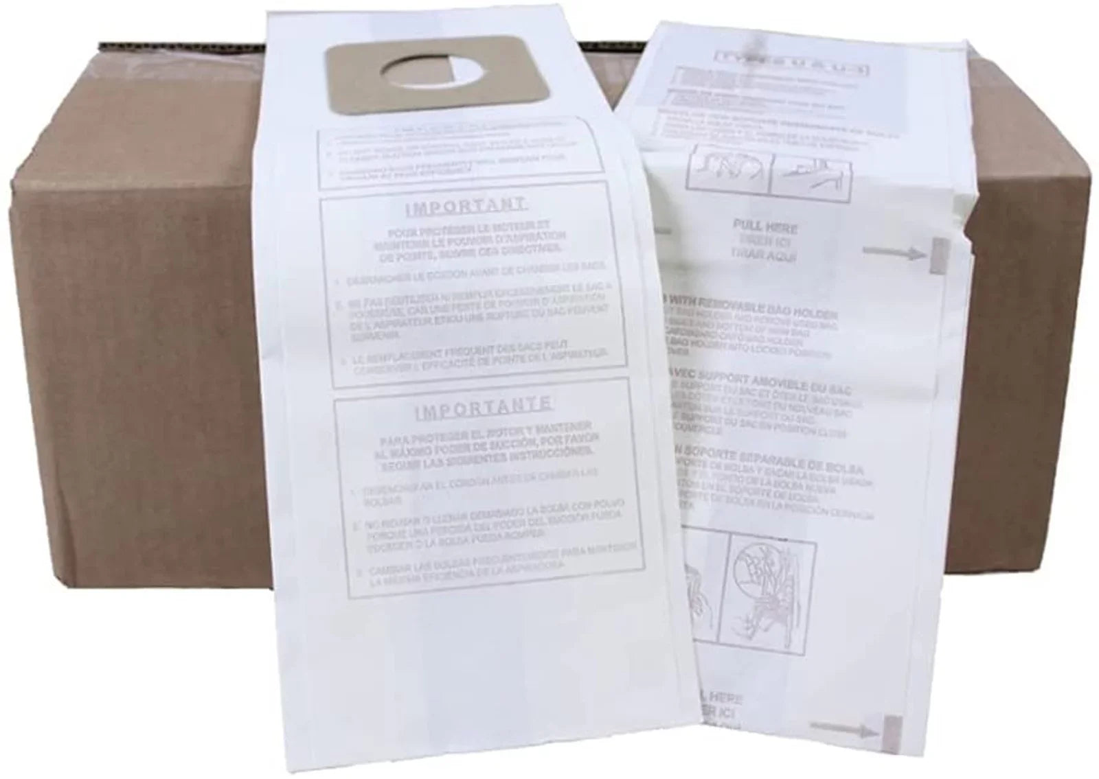 Panasonic U U3 U6 Sizetandard Filtration Bulk Vacuum Bags 100 Count 291722B