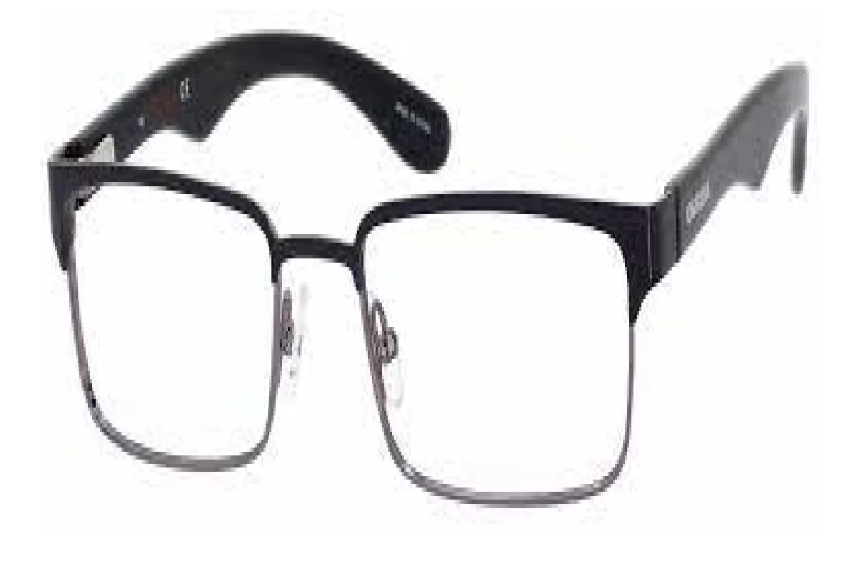 CARRERA BLACK/DKRUTHENM Eyeglass Frames RECTANGULAR 55/18