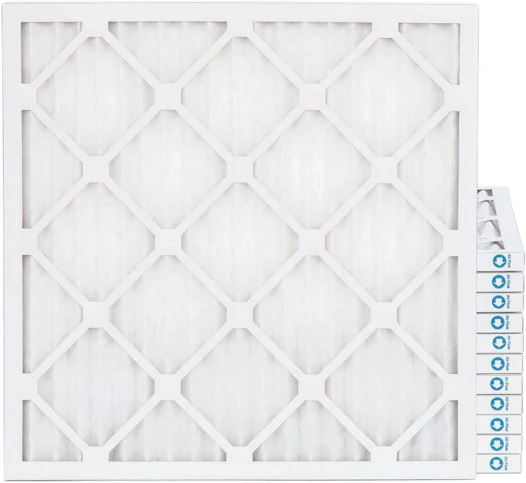 20X22x1 MERV 8 Pleated HV Furne 1'' Air Filters By Pamlico. Case Of 12. Ext Sizeize: 19-1/2 X 21-3/4 X 3/4, Ivory