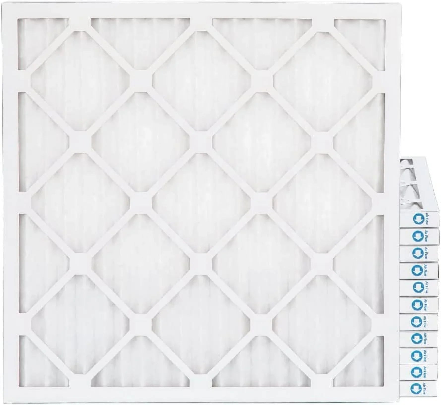 20X22x1 MERV 8 Pleated HV Furne 1'' Air Filters By Pamlico. Case Of 12. Ext Sizeize: 19-1/2 X 21-3/4 X 3/4, Ivory