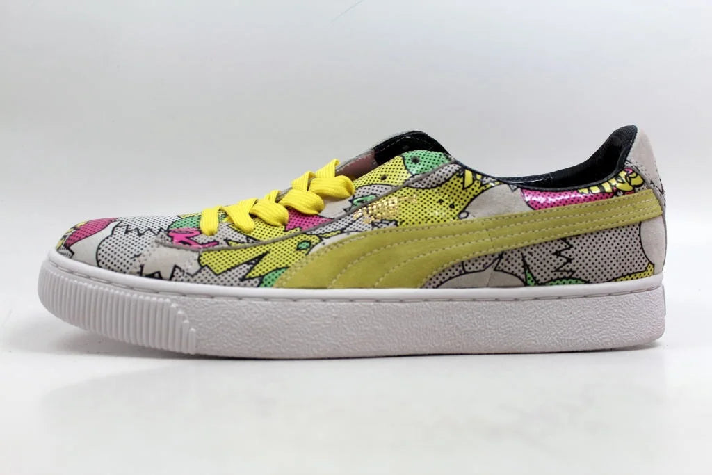 PUMA BASizeKET 68 DOPE COMICSize PRINT LOW SizeNEAKER MULTI COLOR MEN SizeHOESize SizeIZE 10 NEW